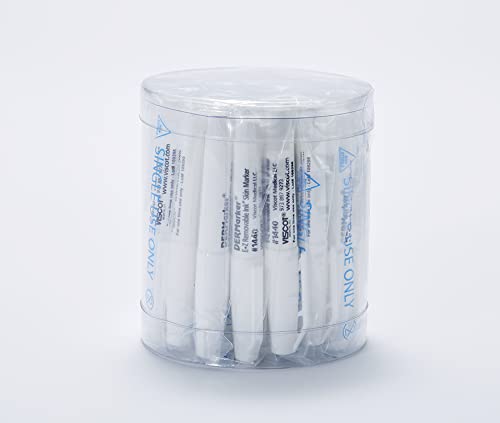 1440-30 Mini Regular Tip White EZ Removable Ink Markers- 30 Count- Medical Grade Skin Pen- Latex Free, FDA Registered, Designed for Marking Piercing Sites & Non-Surgical Aesthetic Procedures